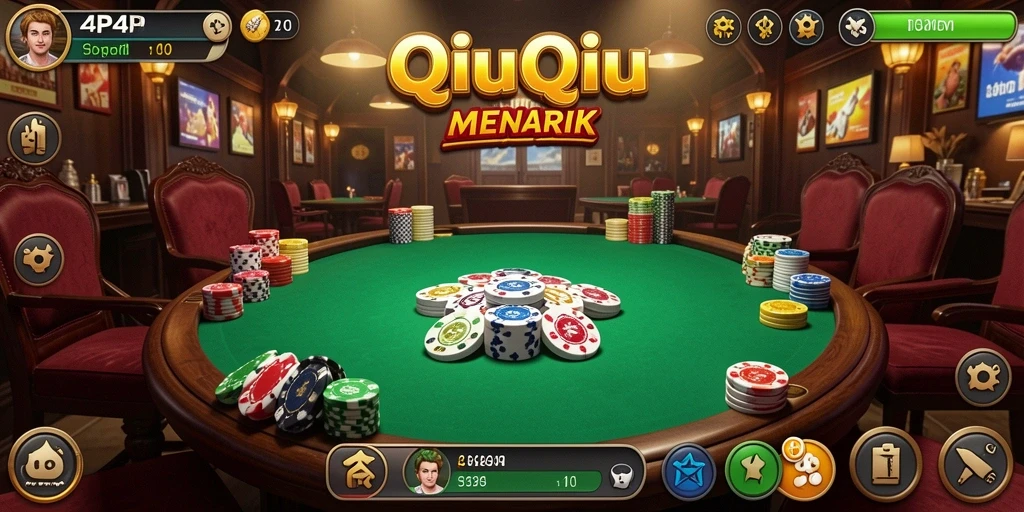 Tampilan gameplay seru dari 4P4P QiuQiu.