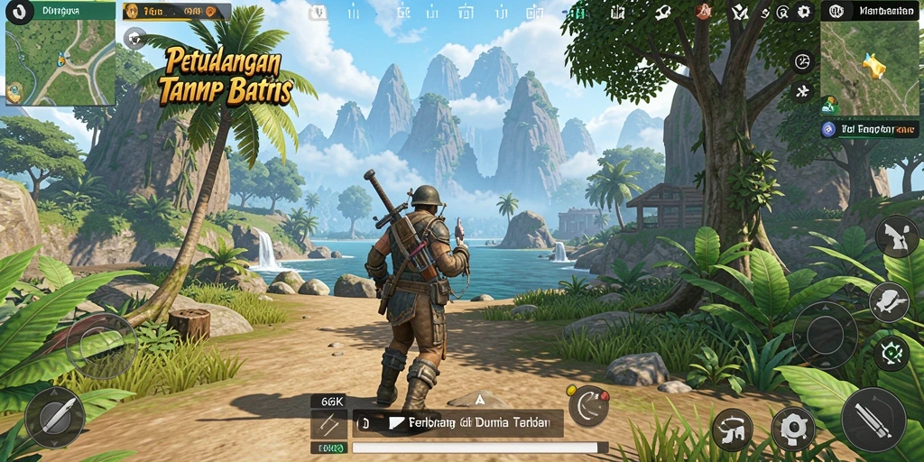 Tampilan menarik dari gameplay 66K di dunia terbuka.