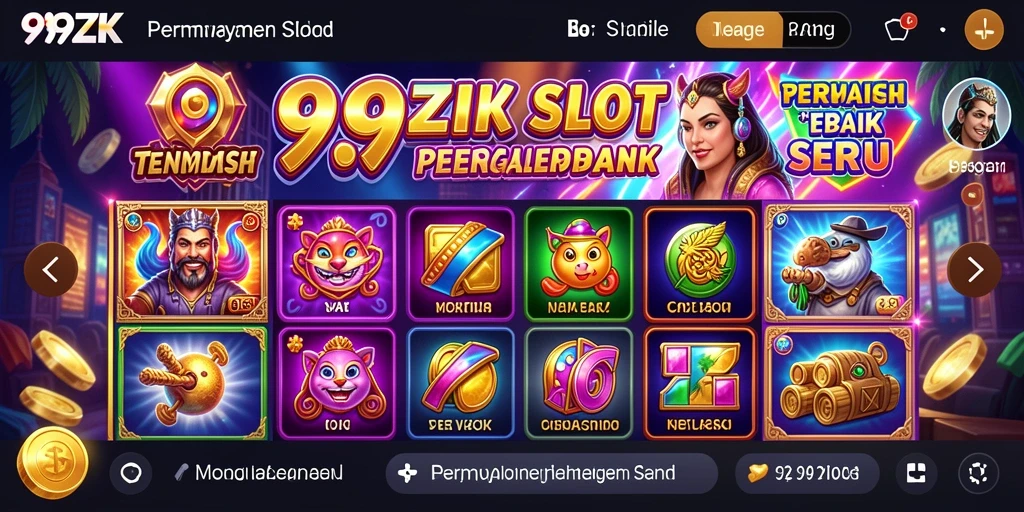 Tangkapan layar permainan <strong>999ZK</strong> yang menampilkan gameplay slot yang seru