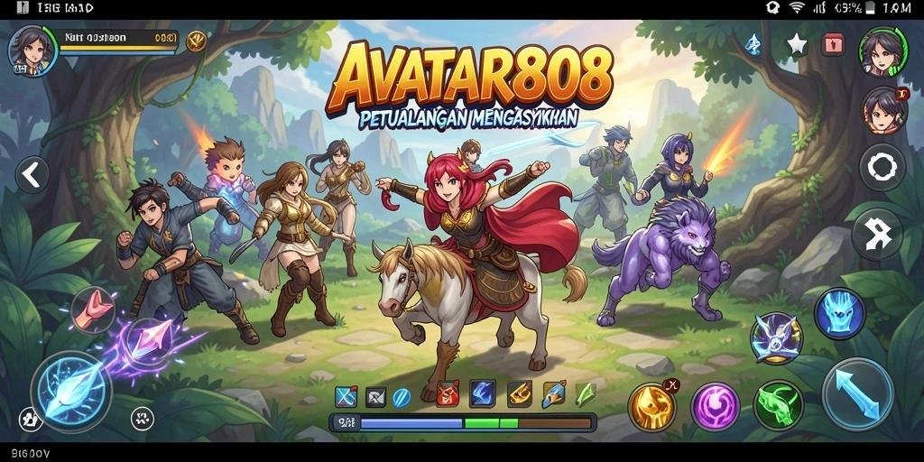 Tampilan menakjubkan dari gameplay AVATAR808 yang penuh warna.