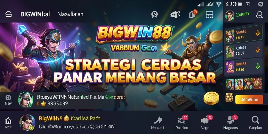 Tangkapan layar gameplay BIGWIN88 dengan strategi yang mendebarkan.