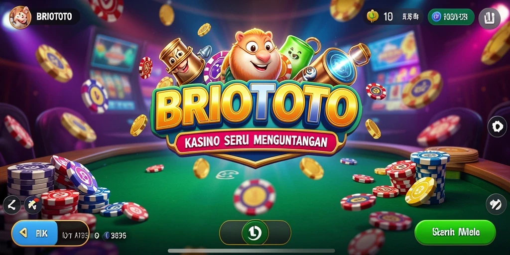 Tampilan gameplay menarik dari BRIOTOTO yang penuh warna.