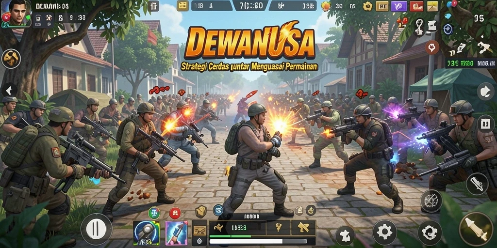 Tampilan gameplay DEWANUSA yang menarik dan penuh strategi.