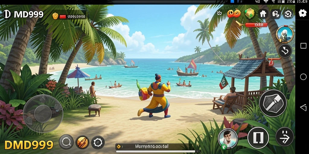 Tampilan utama dari gameplay DMD999 yang seru dan sederhana.