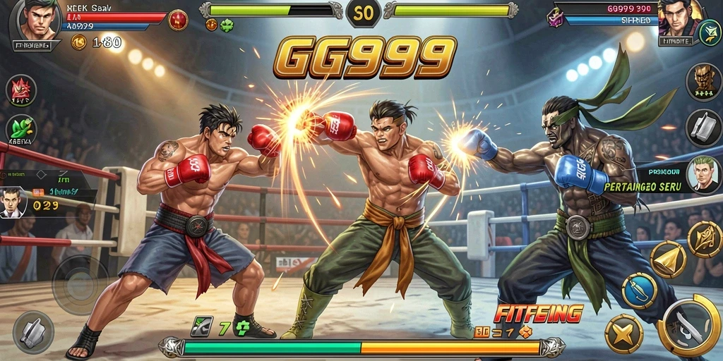 Menampilkan grafik dan aksi pertarungan luar biasa dalam GG999.