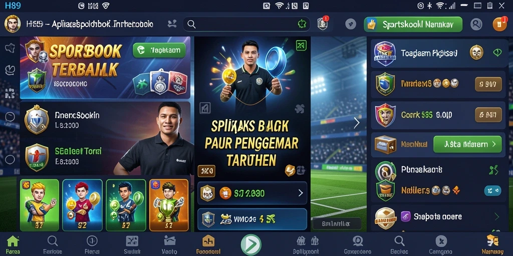 Tampilan gameplay H89 yang menarik dalam aplikasi Sportsbook.