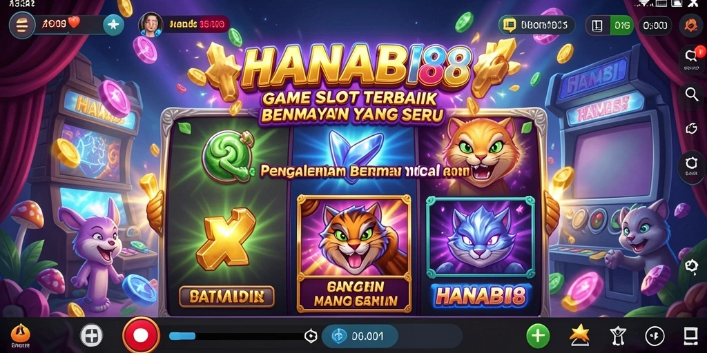 Screenshot gameplay HANABI88 menampilkan gulungan Slot yang seru dan interaktif.