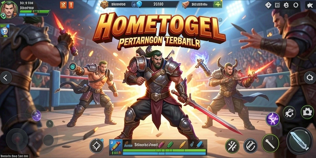 Tampilan seru gameplay HOMETOGEL yang menegangkan di arena Battle Royale.