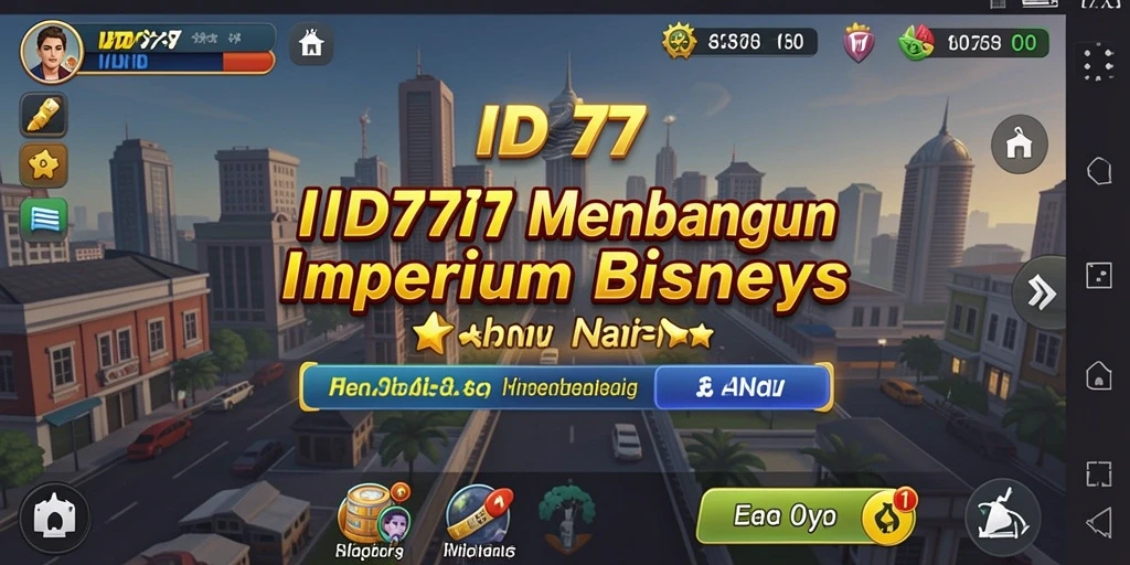 Tampilan gameplay mengasyikkan dengan elemen Tycoon yang kuat.