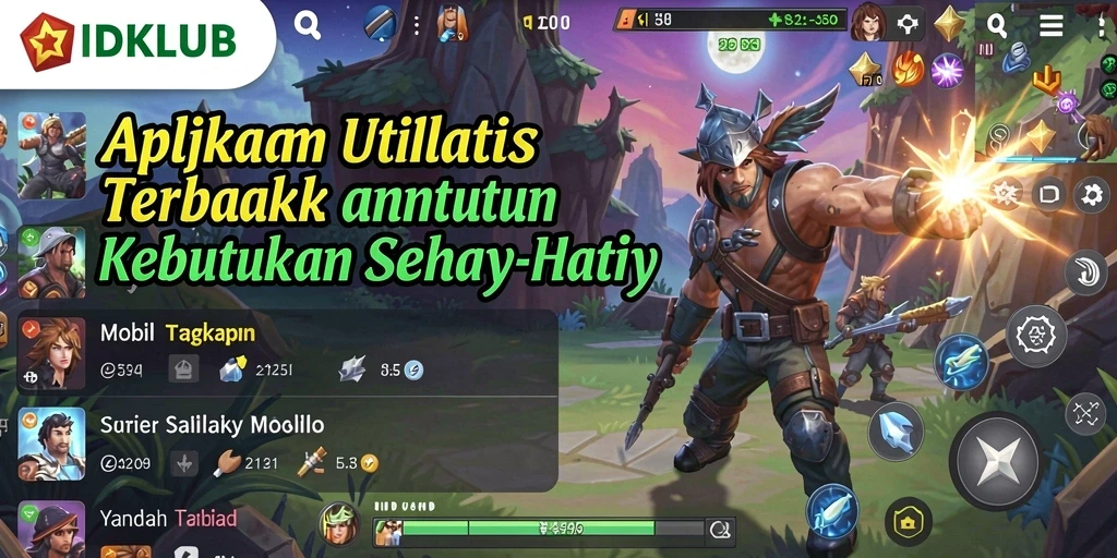 Tampilan antarmuka IDKLUB yang sederhana namun efektif untuk utilitas sehari-hari.