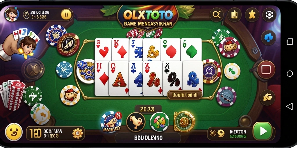 Gameplay menarik OLXTOTO dengan kartu domino yang seru.