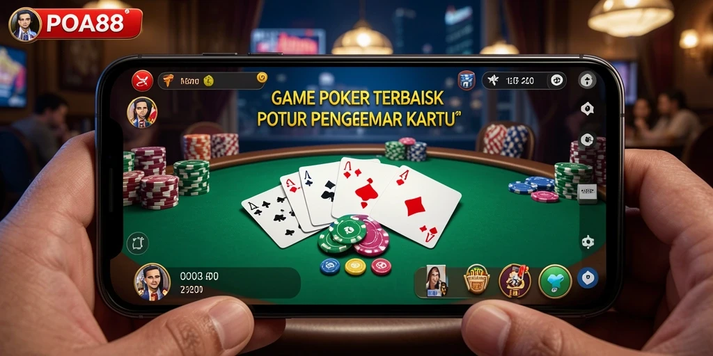 Tampilan menawan dari gameplay Poker di POA88, sangat mendebarkan!