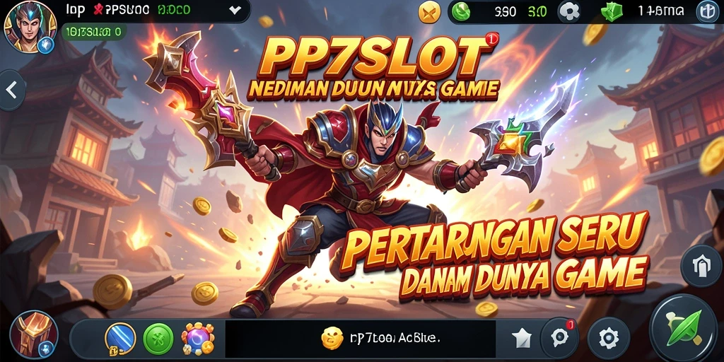 Tampilan gameplay PP7SLOT yang mendebarkan dengan aksi pertarungan intens.