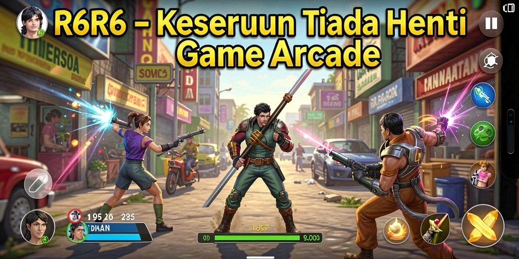 Tampilan gameplay R6R6 yang dinamis dan mengasyikkan.