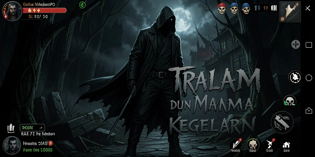 Tampilan gameplay mencekam dari RAJAMPO yang penuh ketegangan.