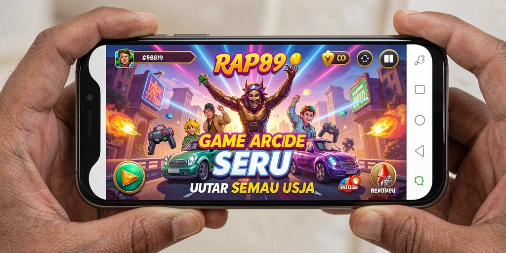 Tampilan gameplay seru dalam RAP89 dengan aksi Arcade yang mendebarkan.