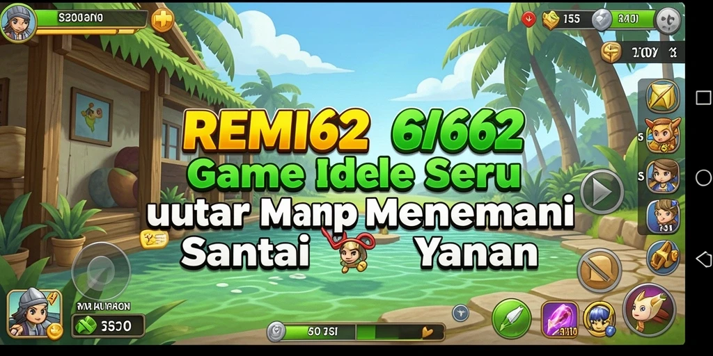 Tampilan menarik dari gameplay <strong>REMI62</strong> yang penuh warna dan karakter unik.