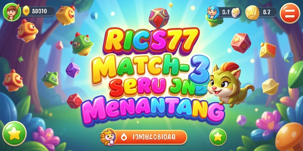 Screenshot RICIS77 menampilkan keseruan gameplay Match-3.