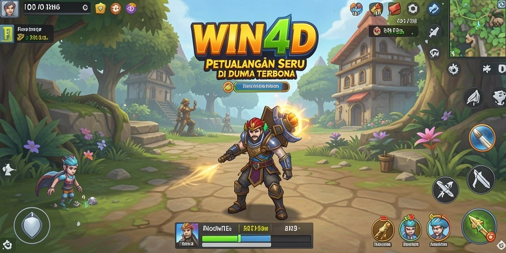Screenshot gameplay WIN4D menampilkan dunia terbuka yang luas dan menakjubkan.